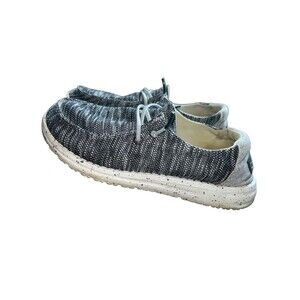 Hey Dude Women Size 6 Wendy Sox Dark Grey Slip On Casual Shoes